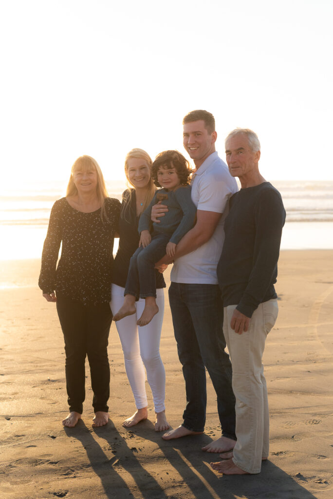 Family beach photo session in Oceanside, CA